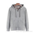 wholesale custom 100%cotton unisex zipper sweatshirt clothes